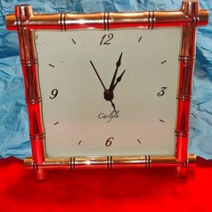Carlyle vintage gold mantel clock